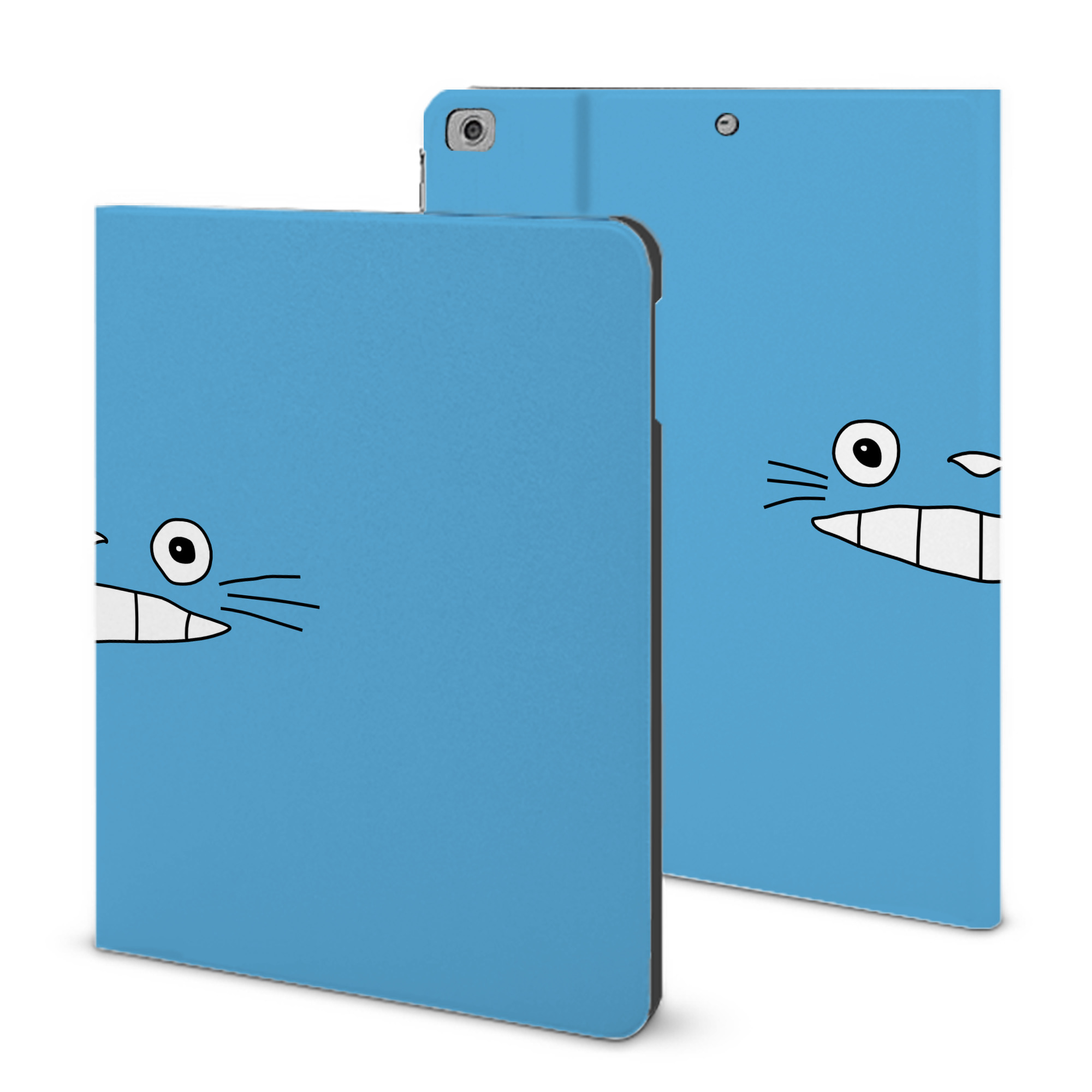 （画像用） となりのトトロ 草壁メイ 草壁サツキ My Neighbor Totoro Satsuki Kusakabe Mei Kusakabe IPad ケース ブック型 PUレザー TPU 耐衝撃 軽量 薄型 ペン収納なし 全面保護 IPad 各モデル対応